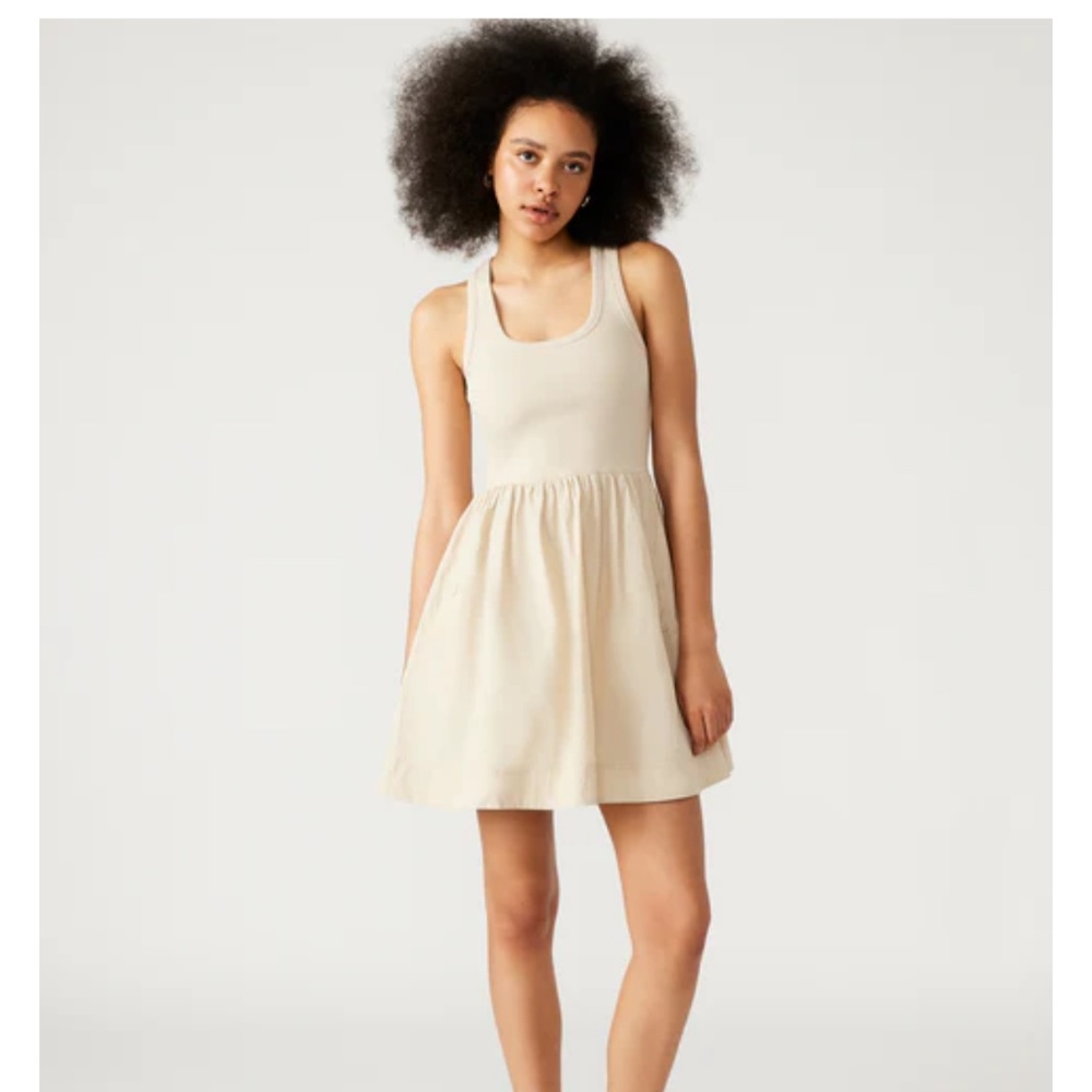 Steve Madden Cream Sleeveless Dress